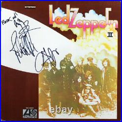 Led Zeppelin (3) Page, Jones & Plant Signed & Framed II Album Cover With Vinyl BAS