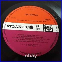 Led Zeppelin I One Vinyl LP Album UK 1972 Plum Press Rare Over Stickered NM