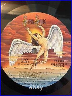 Led Zeppelin Presence Album LP Vinyl 1976 First-Pressing SS8416 Rare Swan Song