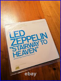Led zeppelin stairway to heaven 7 usa RARE w cover promo lp record album queen