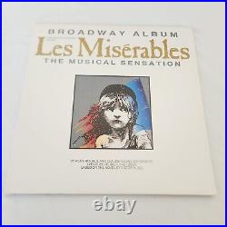 Les Miserables 2 LPs Album Set Original Broadway Cast Recording Geffen Records