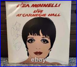 Liza Minnelli Live At Carnegie Hall Andy Warhol Cover Signed Album Vinyl Record