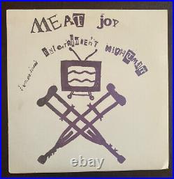 MEAT JOY America's Entertainment Nightmare Vinyl Album w ORIGINAL ART ++ RARE