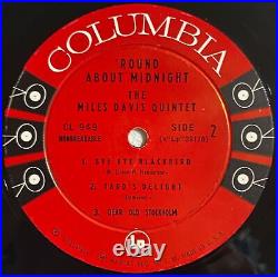 MILES DAVIS Round About Midnight Original Vinyl Record Album Six Eye Columbia LP