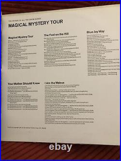 Magical Mystery Tour book and album by The Beatles Near Mint, book 1967 LP 1980