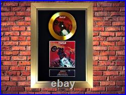 MeatLoaf Bat Out Of Hell Gold Record Vinyl Cd & Signed Album Cover Gold Framed