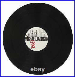 Michael Jackson All My Love Authentic Signed Bad Album Cover With Vinyl JSA