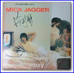 Mick Jagger Signed Autographed Album Cover Just Another Night PSA AE04034