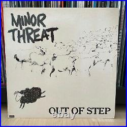 Minor Threat'Out Of Step' LP Orig. Dischord US 1st Press. 1983 black back cover