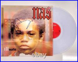 NAS Nasir Jones signed illmatic vinyl record album cover BAS Beckett Holo