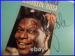NAT KING COLE AUTOGRAPHED ALBUM COVER Comes With A C. O. A