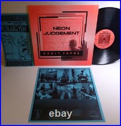 Neon Judgement Early Tapes Vinyl LP Record Album Minimal Electronic With Inserts