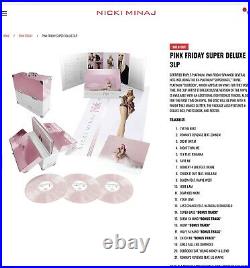 Nicki Minaj Pink Friday Exclusive Deluxe Pink Glitter Colored Vinyl Box Set 3LP