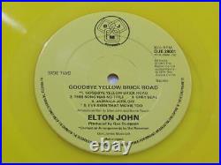 Old Rock Record Album Elton John Brick Road Yellow Colored Vinyl Lp Set 1973