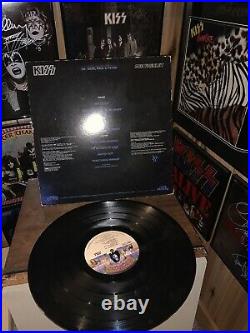 Orig Kiss ACE FREHLEY Solo Autographed Album LP Cover Vinyl Guaranteed 100%