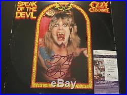 Ozzy Osbourne Signed Speak Of The Devil Vinyl Album Cover Jsa Black Sabbath