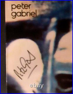 PETER GABRIEL signed record album cover