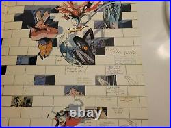 PSA Authenticated ROGER WATERS signed THE WALL ALBUM COVER ONLY Pink Floyd Auto