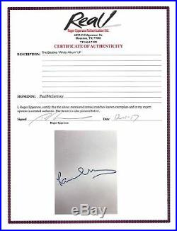 Paul McCartney Signed The Beatles White Album Cover With Vinyl JSA #Z53123