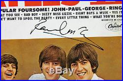 Paul McCartney The Beatles Signed Album Cover With Vinyl PSA/DNA #AB04451