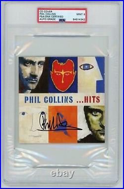 Phil Collins Signed Autographed Greatest Hits Album Cover (Mint 9) PSA DNA