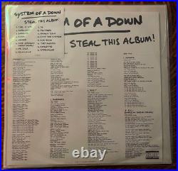 Picture Discs 12 2-lp System Of A Down 2002 Steal This Album