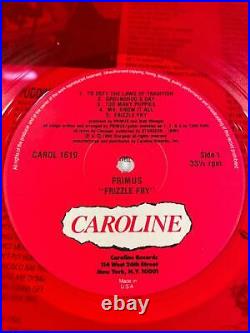 Primus Frizzle Fry (1990) LP vinyl red original release album CAROL 1619 VG+