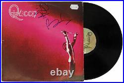 Queen Brian May & Roger Taylor Signed Self Titled Album Cover With Vinyl BAS