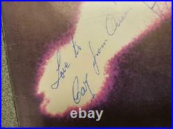 Queen Freddie Mercury Signed Debut Album Cover Authentic Autographs With Proof