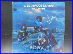 RARE/EARLY West Bruce & Laing Group Signed Album Cover PAAS COA