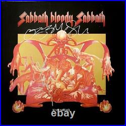 RARE! Ozzy Osbourne/Tony Iommi Dual Signed Black Sabbath Album Cover