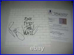 ROGER WATERS Signed Pink Floyd THE WALL LP ALBUM COVER with Beckett LOA