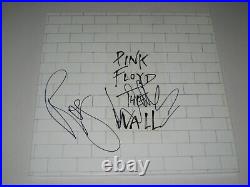 ROGER WATERS Signed Pink Floyd THE WALL LP ALBUM COVER with Beckett LOA
