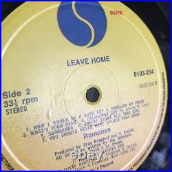 Ramones Leave Home Lp Sire Uk 1977 No Carbona Not Glue Nm Pro Cleaned Nice