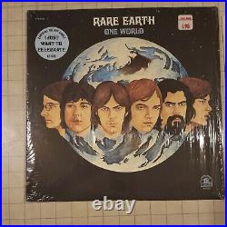 Rare Earth One World RS520 Stereo Gatefold Album Vinyl LP Rough Cover w Shrink