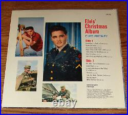 Rare Silver Mono Pressing Elvis' Christmas Album LPM-1951 ARMY BACK 1st COVER