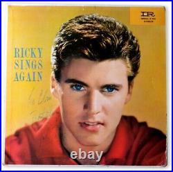 Ricky Nelson Signed Autographed Record Album Cover Ricky Sings Again JSA BB40607