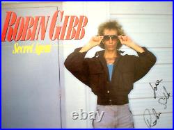 Robin Gibb-deceased-signed Album Cover Secret Agent Legendary Bee Gees-cert Ga