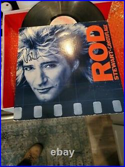 Rod Stewart, Jeff Beck, Ron Wood Autographed Album Cover, Drum Cover