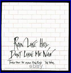 Roger Waters Pink Floyd Signed Run Like Hell 45 RPM Single Album Cover BAS