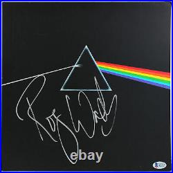 Roger Waters Pink Floyd Signed The Dark Side Of The Moon Album Cover BAS #A11013