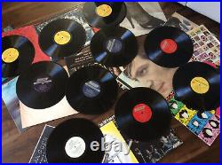 Rolling Stones-Lot-of Nine-Great -Original-Vinyl-Record-Albums LPs