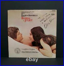 Romeo & Juliet Franco Zeffirelli Soundtrack Album Cover Signed Olivia Hussey