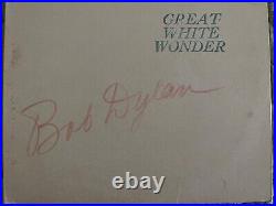 SIGNED BOB DYLAN Great White Wonder 2 LP ALBUM