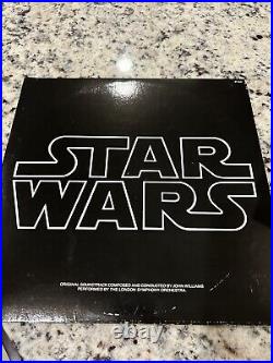 STAR WARS Original Soundtrack Double Vinyl LP Record Album 1977 Insert Poster