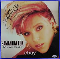 Samantha Fox Signed Autographed Vinyl Album Cover (PSA/DNA) #V31781
