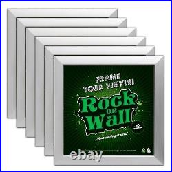 Set of Six Silver Vinyl Frames Easily Display your Albums Cover on your Wall