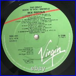Sex Pistols The Great Rock N Roll Swindle Vinyl Lp Virgin Uk 1980 + Rare Poster