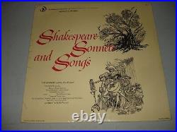 Shakespeare Sonnets and Songs John Gielgud/Howard Sackler (LP) Brand New