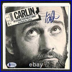 Signed Autographed George Carlin Comedian 45 RPM Ep Album Cover Beckett Bas